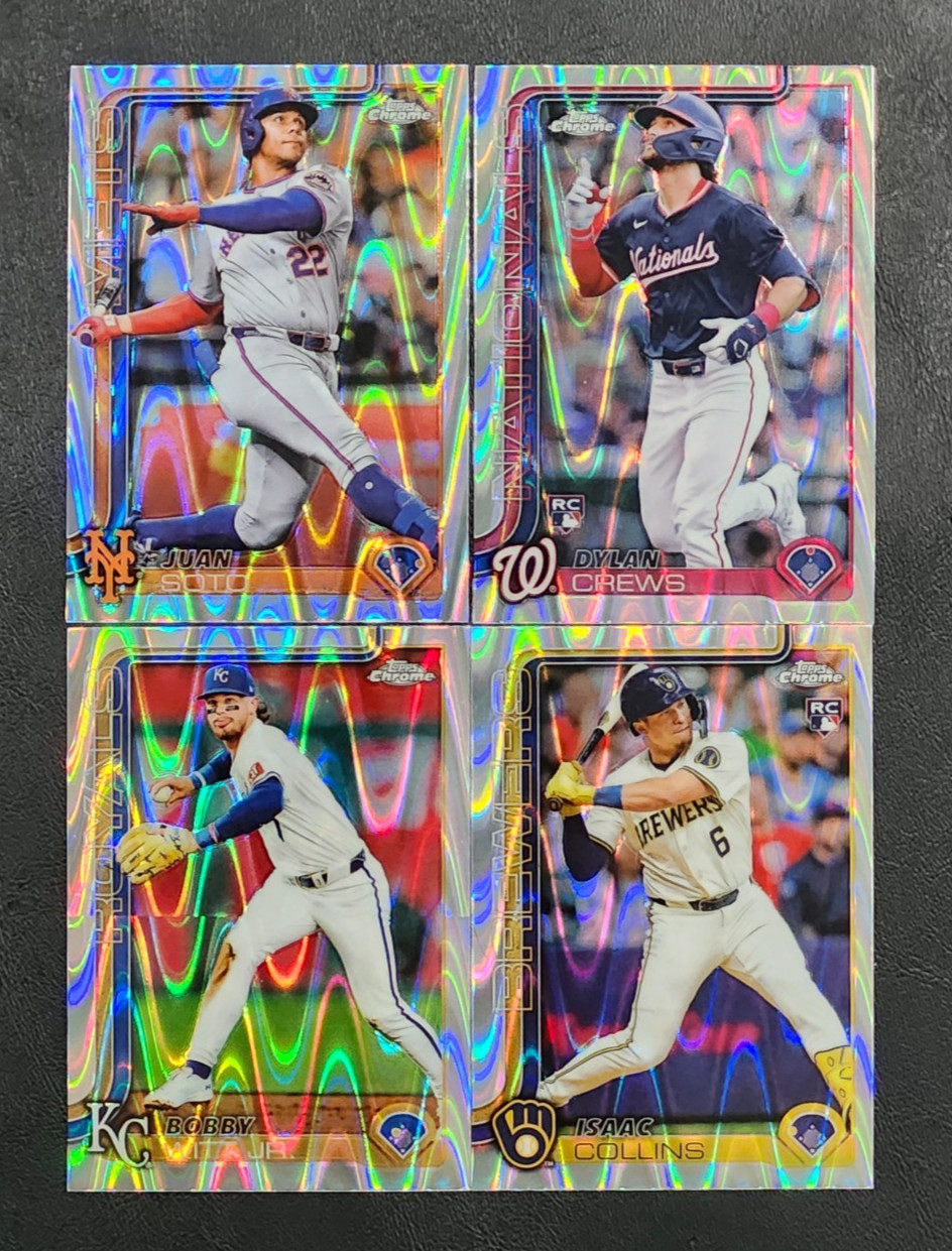 2025 Topps Chrome RAYWAVE REFRACTORS with Rookies You Pick