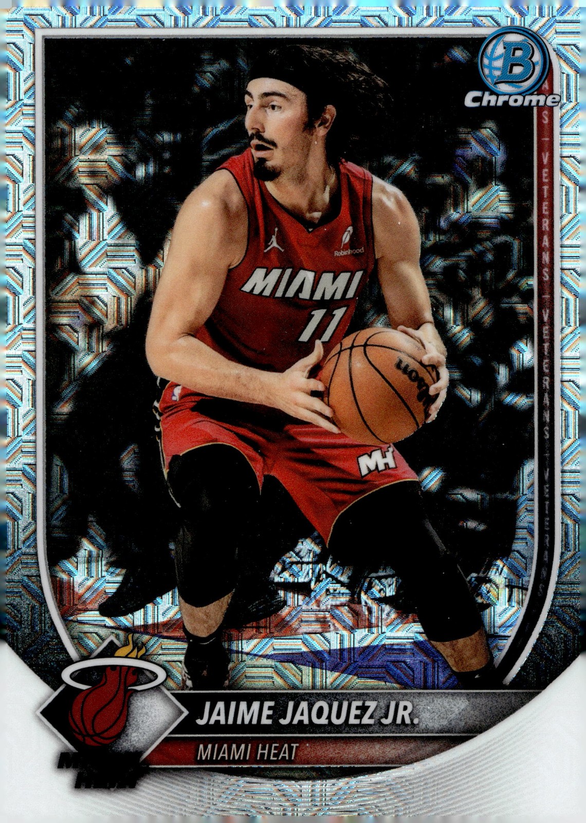 2025 Bowman Chrome Jaime Jaquez Jr. #BCV-171 Mojo Refractor Heat