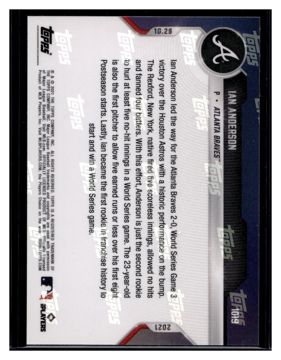 2021 Topps Now #1019 Ian Anderson RC Rookie Base Card (Quantity)