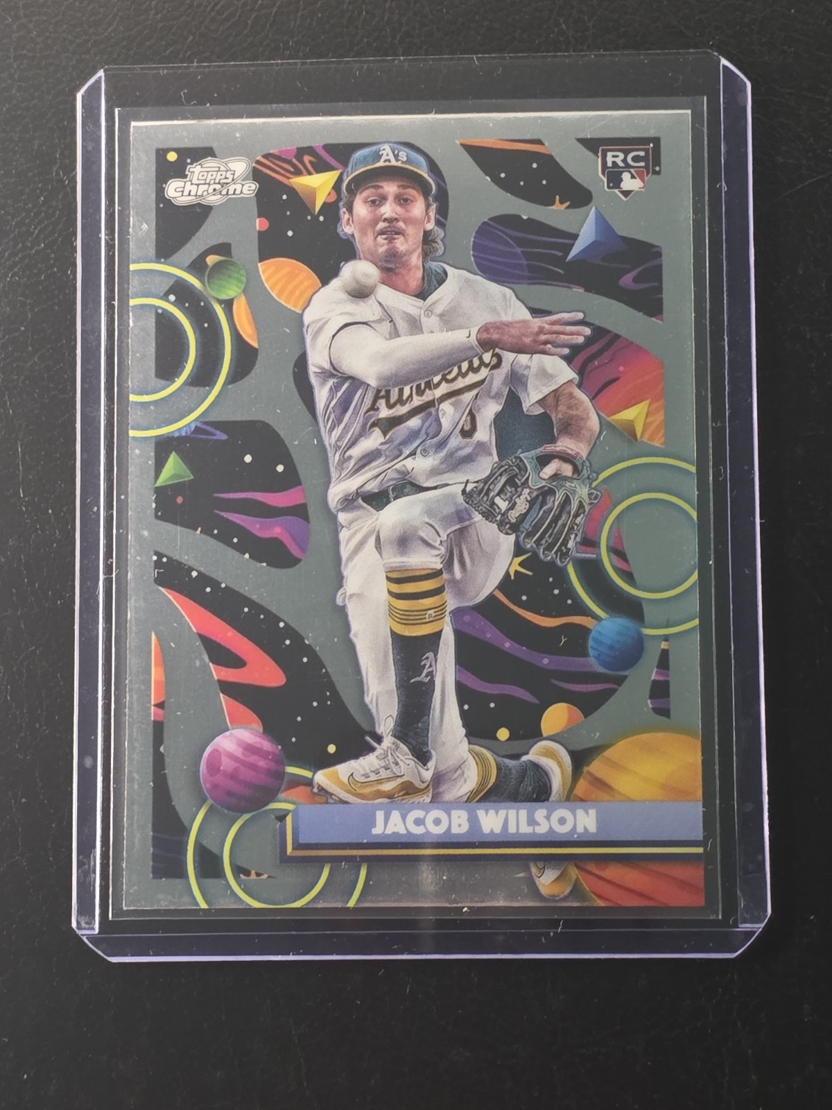 Jacob Wilson RC – 2025 Topps Chrome Cosmic – Base Rookie Card #139 Athletics