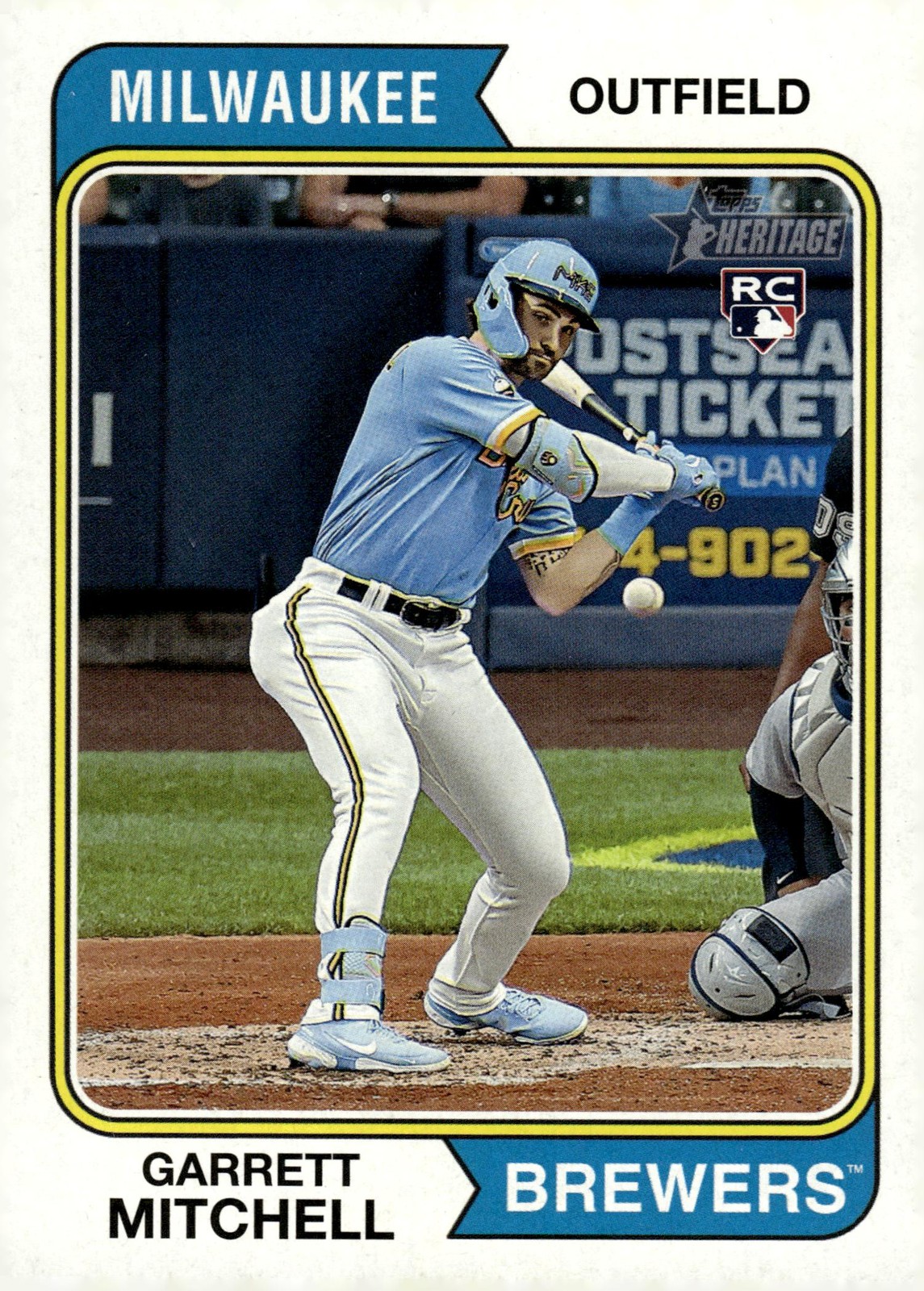 2023 Topps Heritage #95c Garrett Mitchell