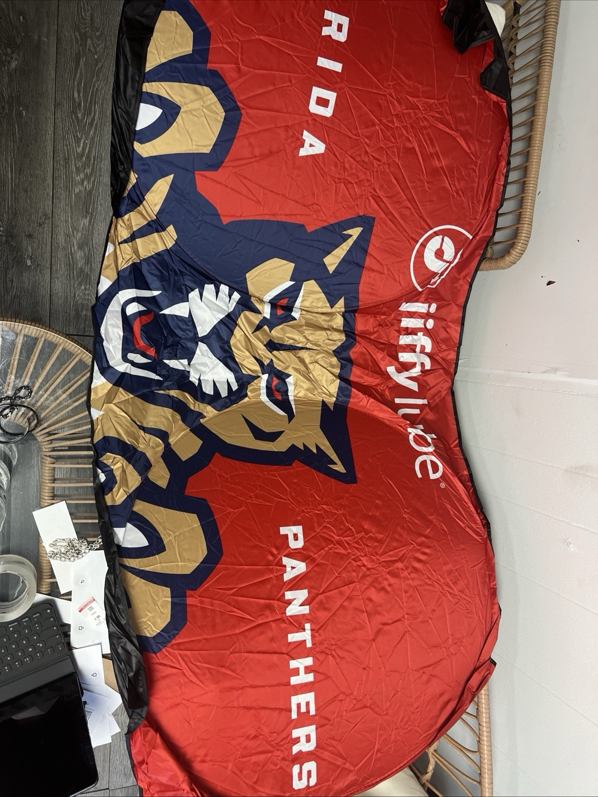 Florida Panthers NHL Large Pop Up Windshield Sun Shade 90×40 Foldable Rally