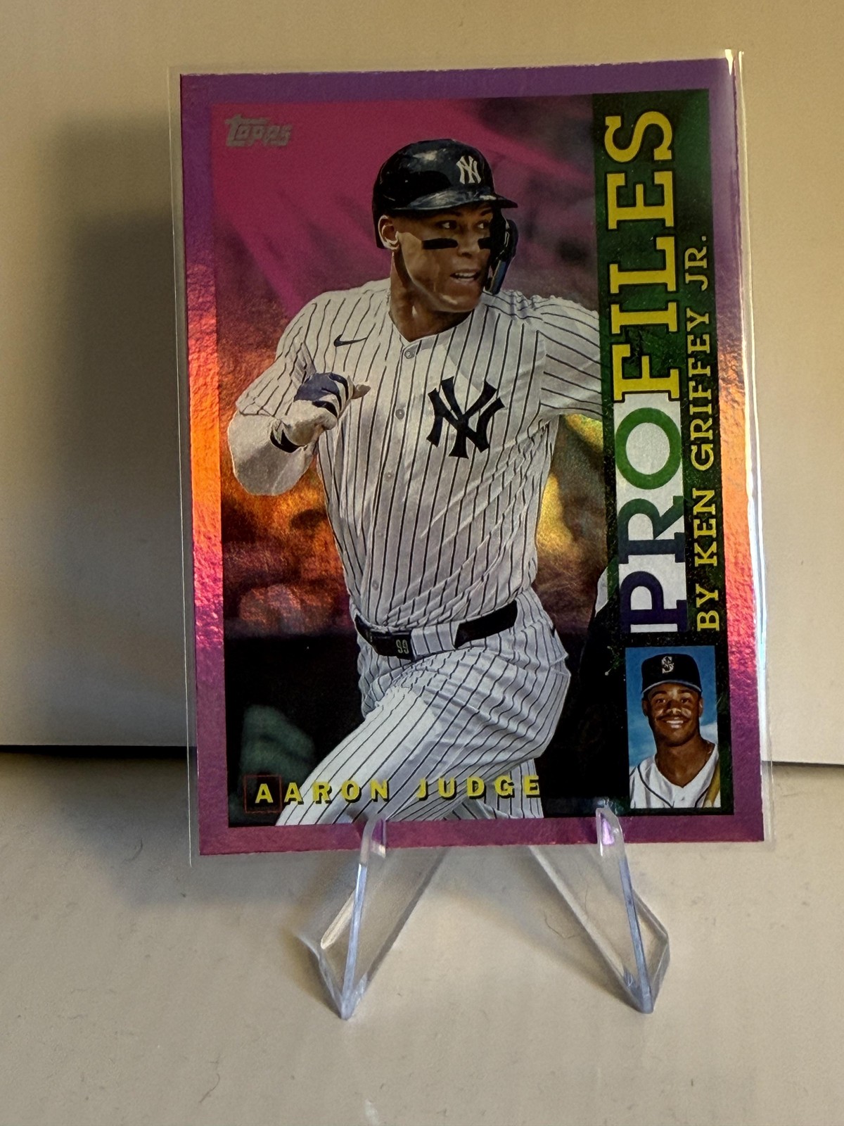 2026 Topps #TP-18 Aaron Judge Topps Profiles Pink Foil