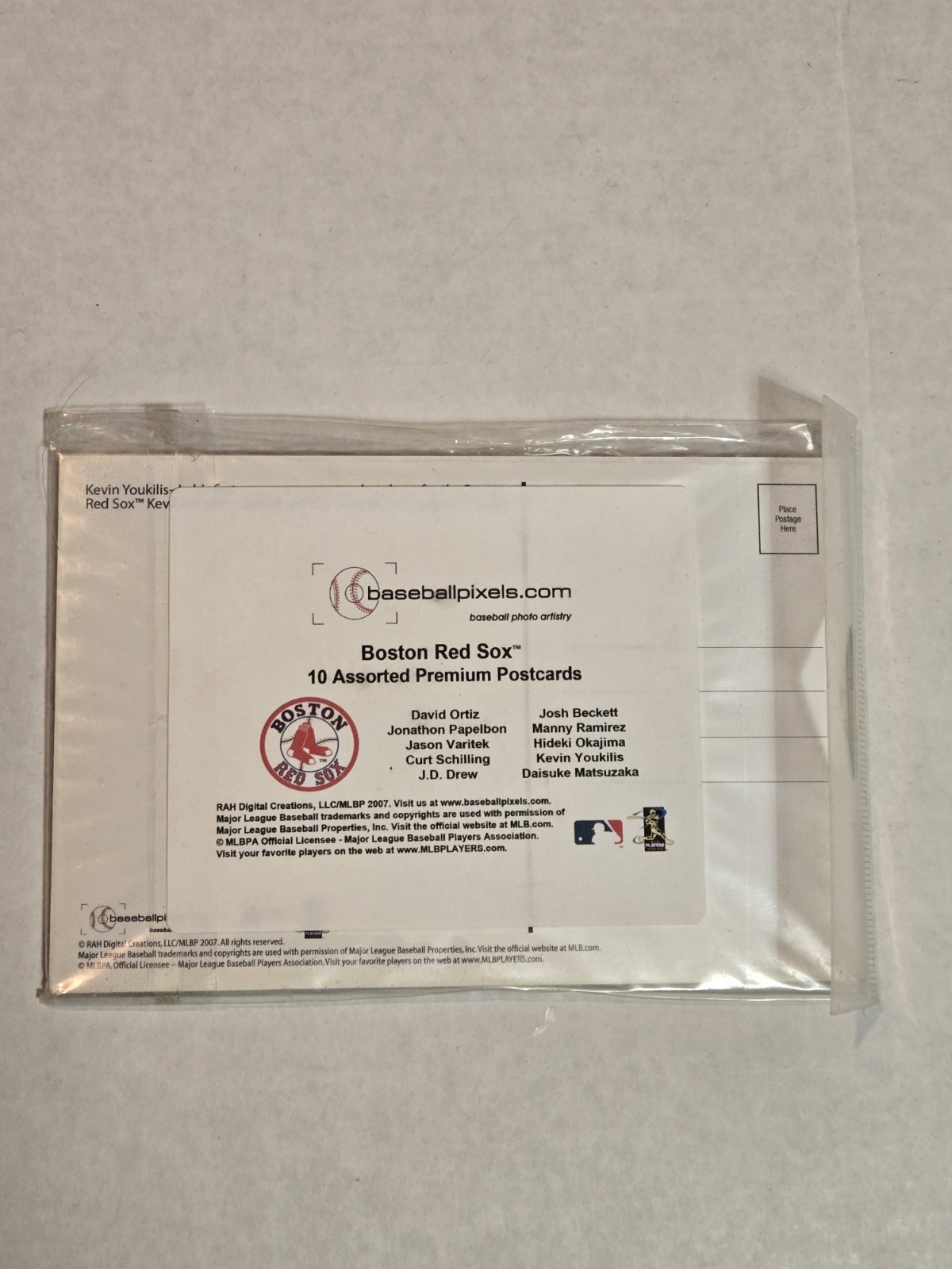 2007 BOSTON RED SOX – 10 Assorted Premium Postcards – Sealed Set