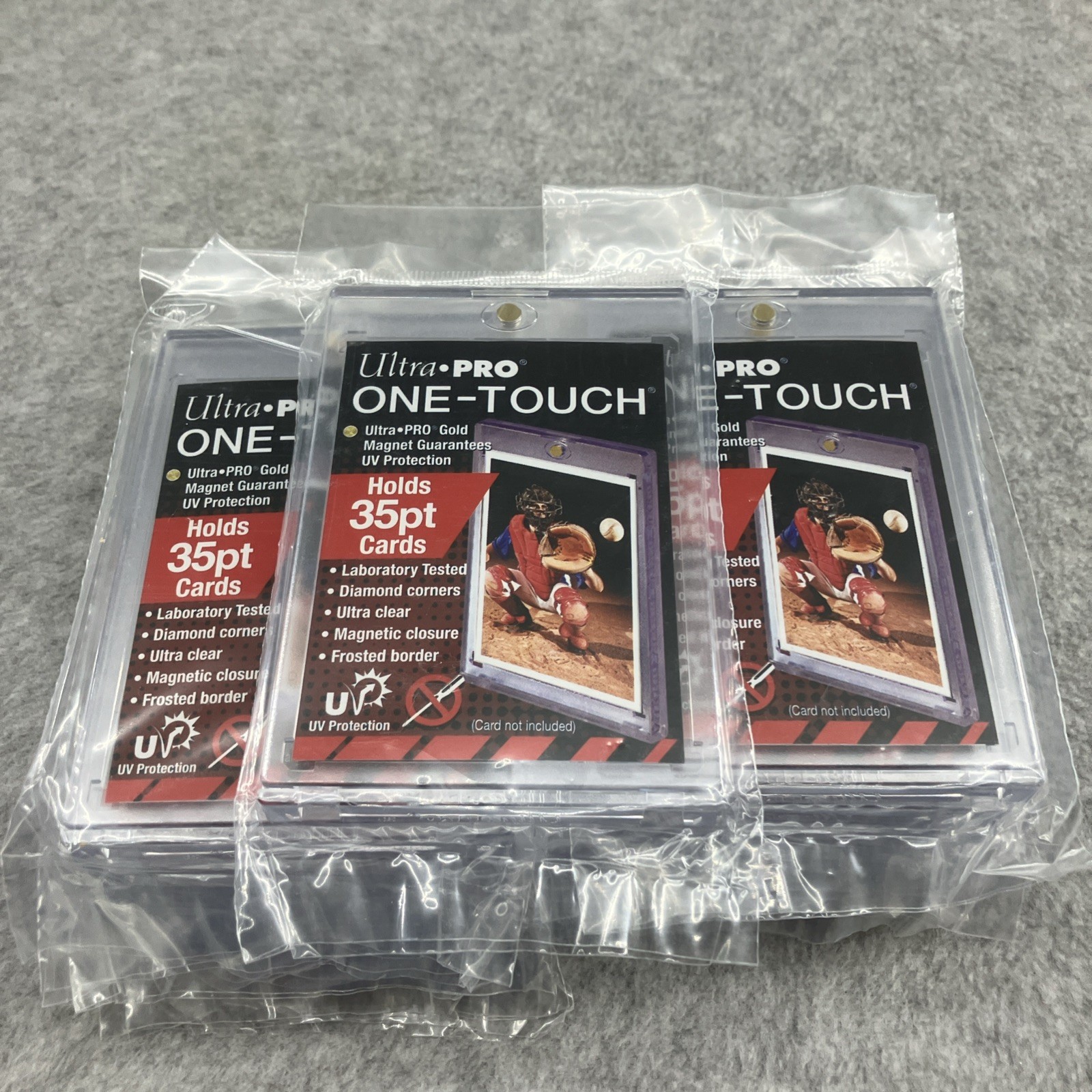 Ultra Pro One-Touch Magnetic Card Holder 35pt Point UV Protection – Lot of 15