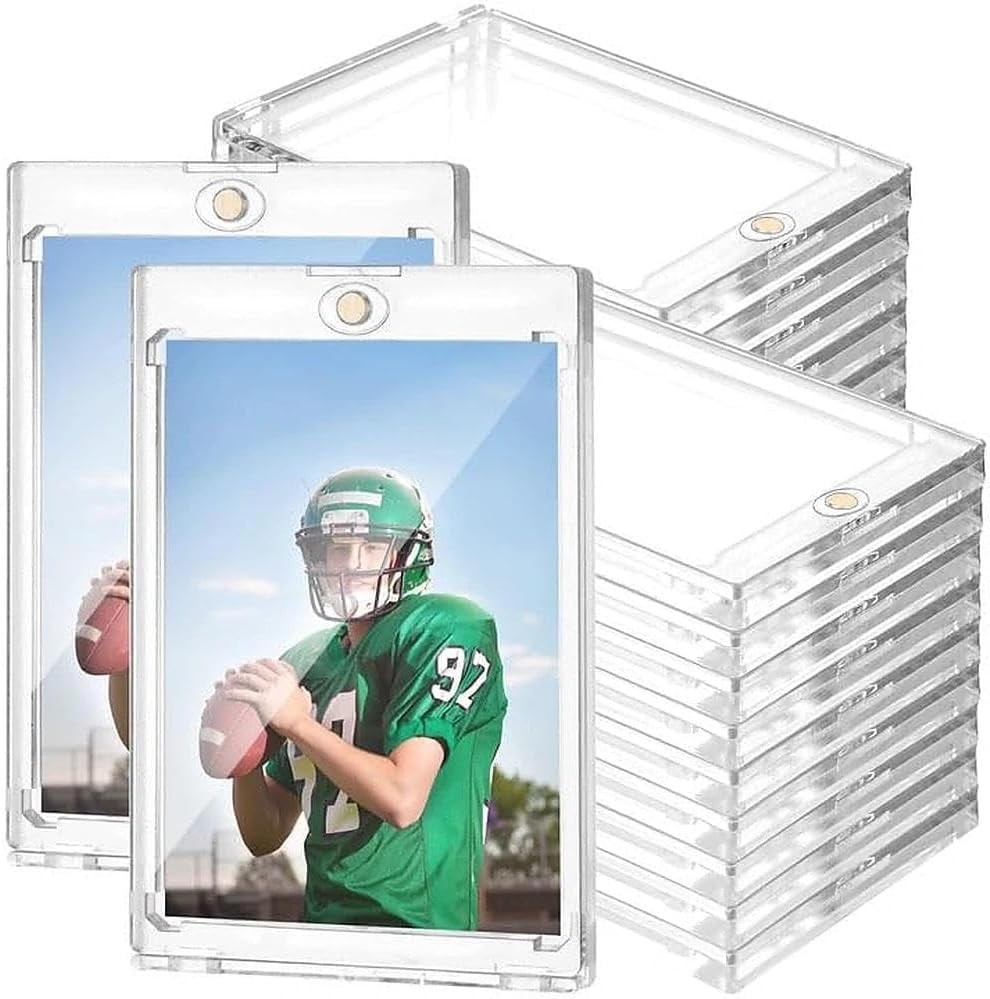 30 PCS Magnetic Trading Sports Card Holders 75pt One-Touch Hard UV Protection