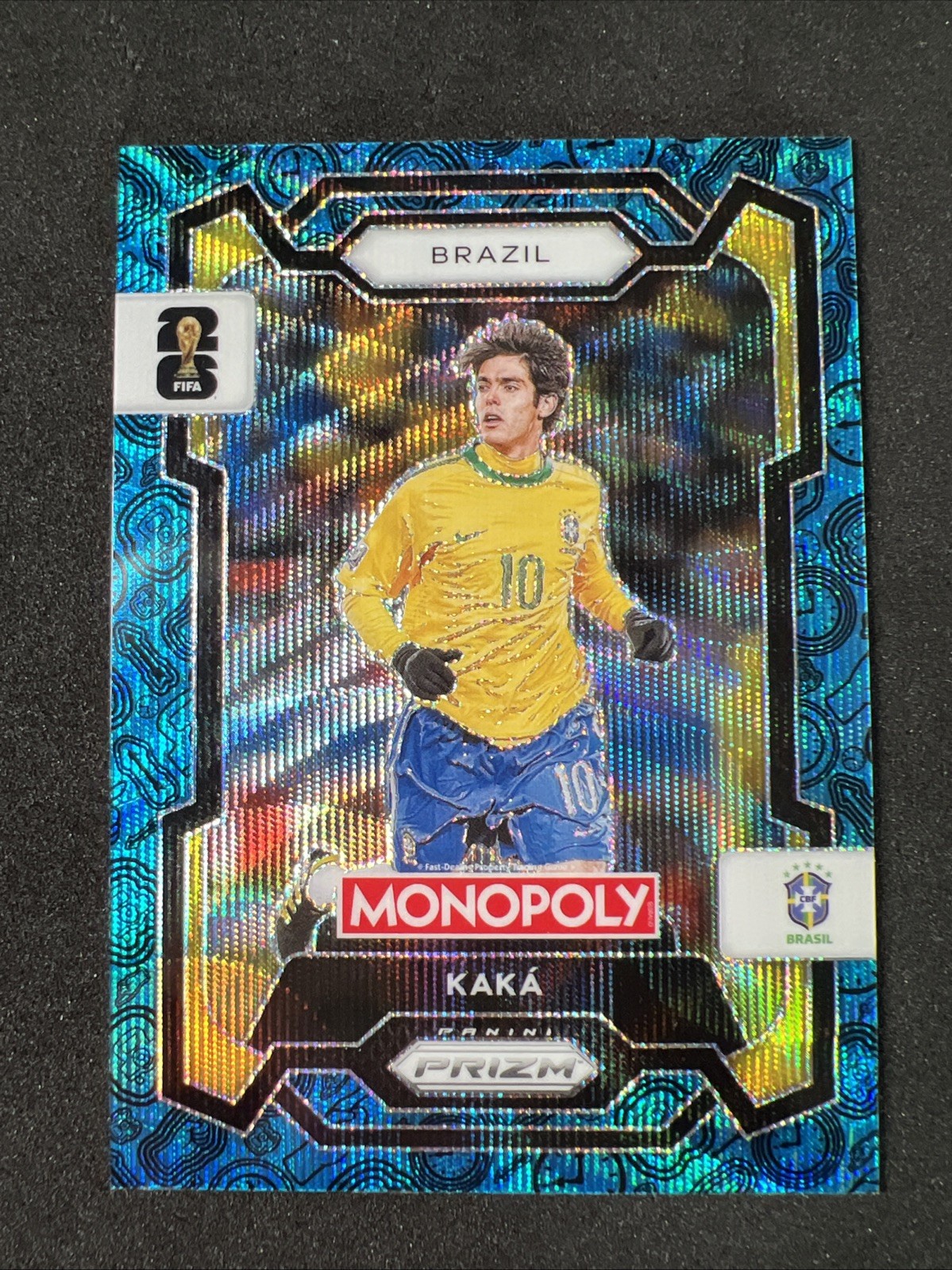 KAKA 2026 Panini Prizm Monopoly FIFA World Cup Blue Wave Prizm #19 Brazil