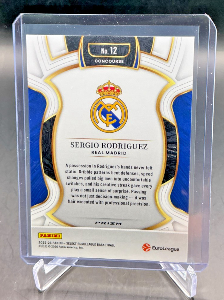 2025/26 Select Euroleague SERGIO RODRIGUEZ Dragon Scale Prizm 7/8 #12
