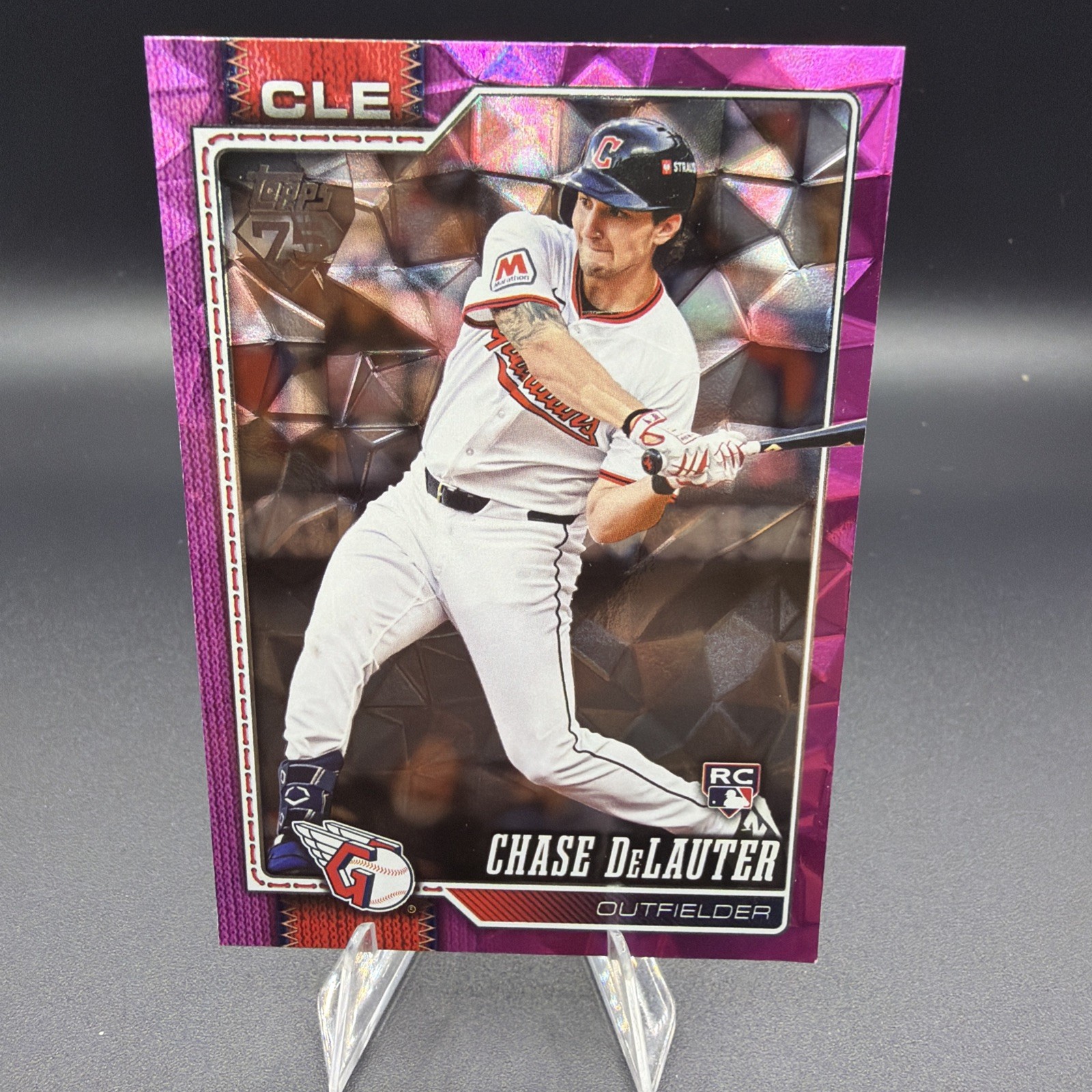 Chase DeLauter 2026 Topps Series 2 Pink Diamante Rookie Parallel