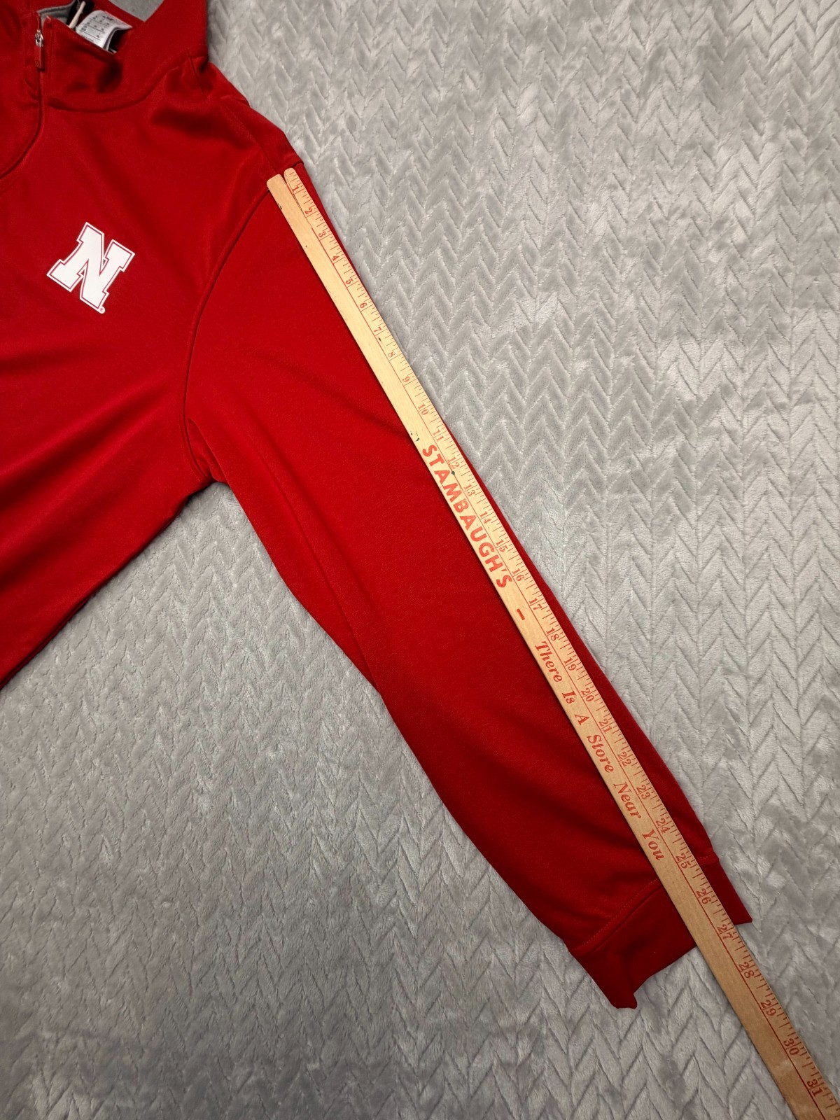 adidas Nebraska Cornhuskers Elevated Quarter-Zip Pullover Red Mens 2XL New