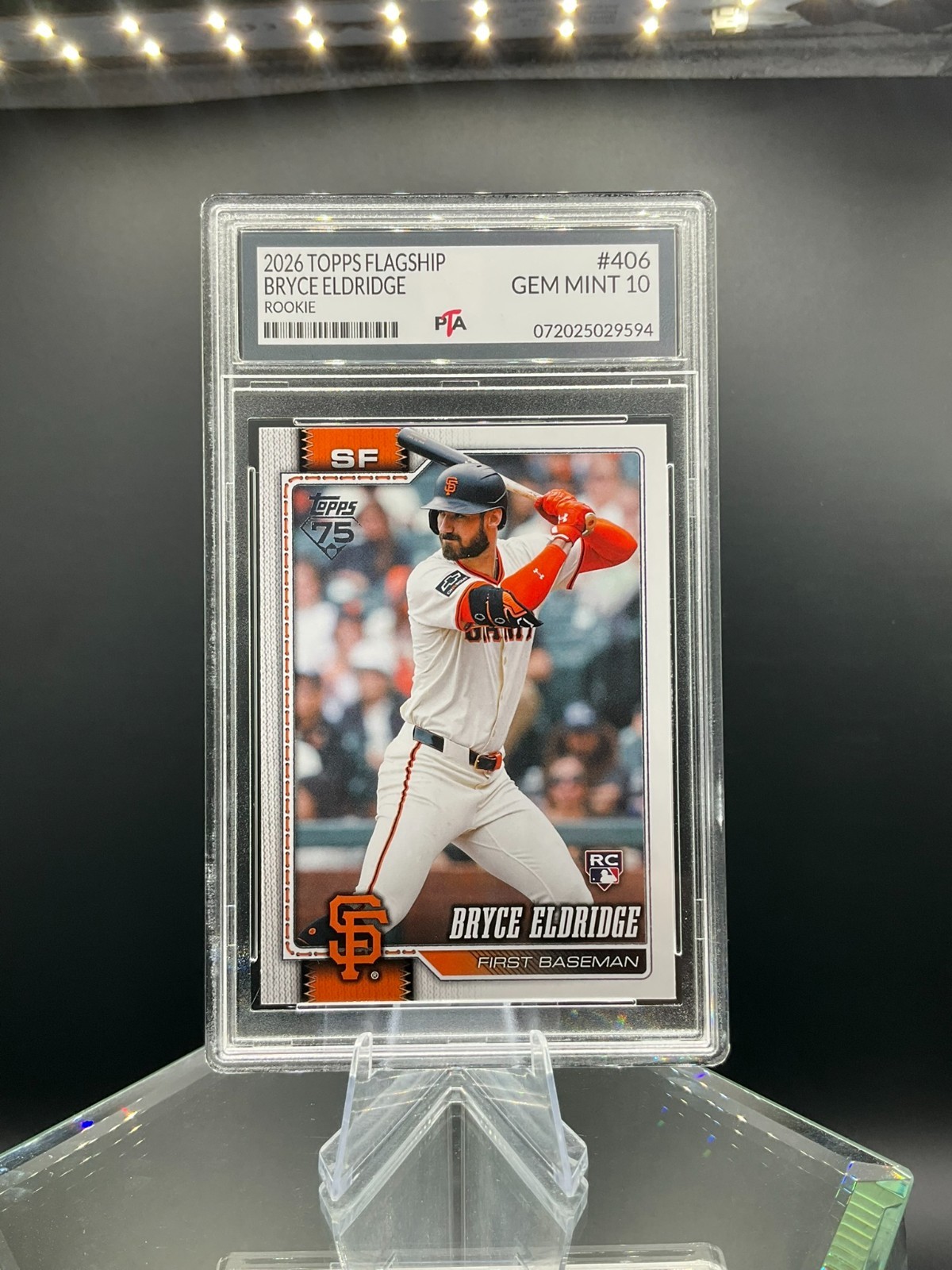 2026 Topps Flagship #406 Bryce Eldridge True Rookie ~ Graded GEM MINT PTA 10🔥