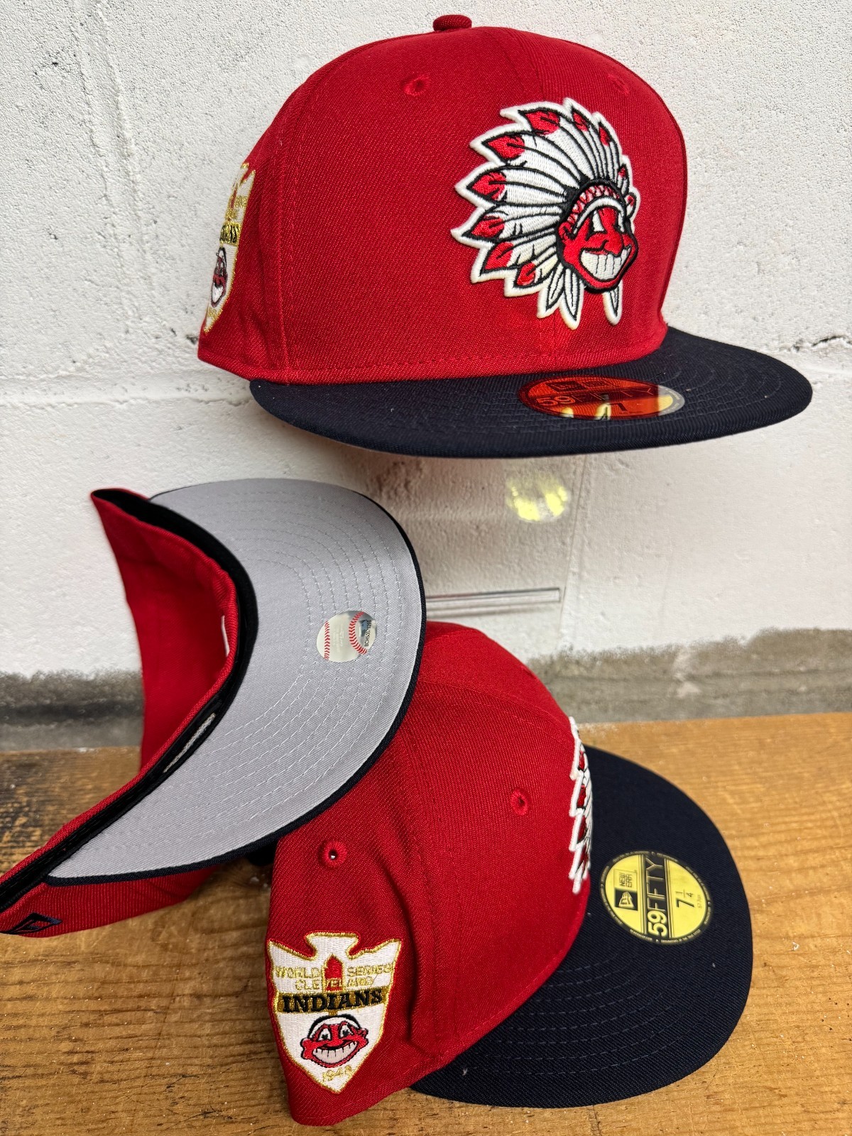 Cleveland Indians Wahoo Feather Headdress New Era Fitted Club 59Fifty Authentic