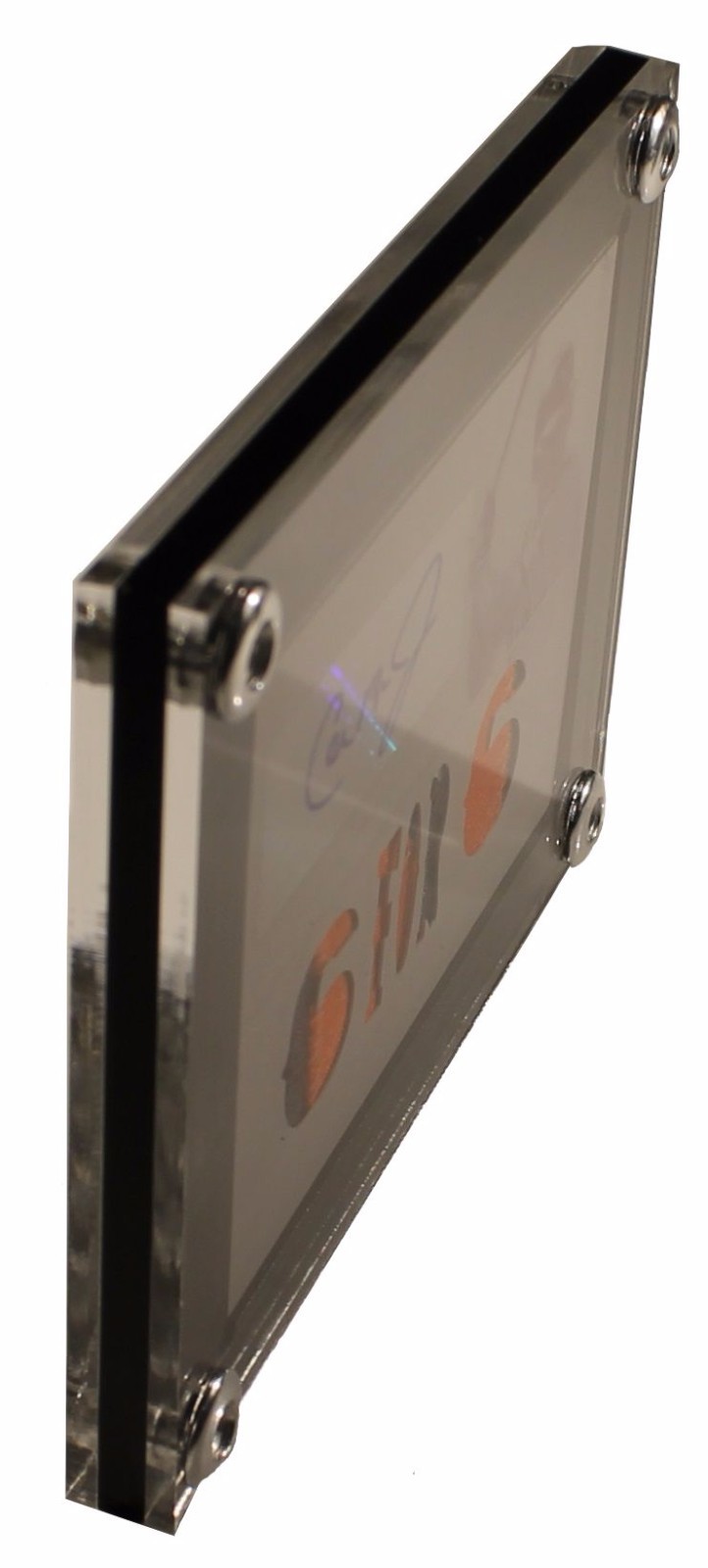 3 Cards Side By Side no dividers Display Card Case, Holds Cards 180pt or less