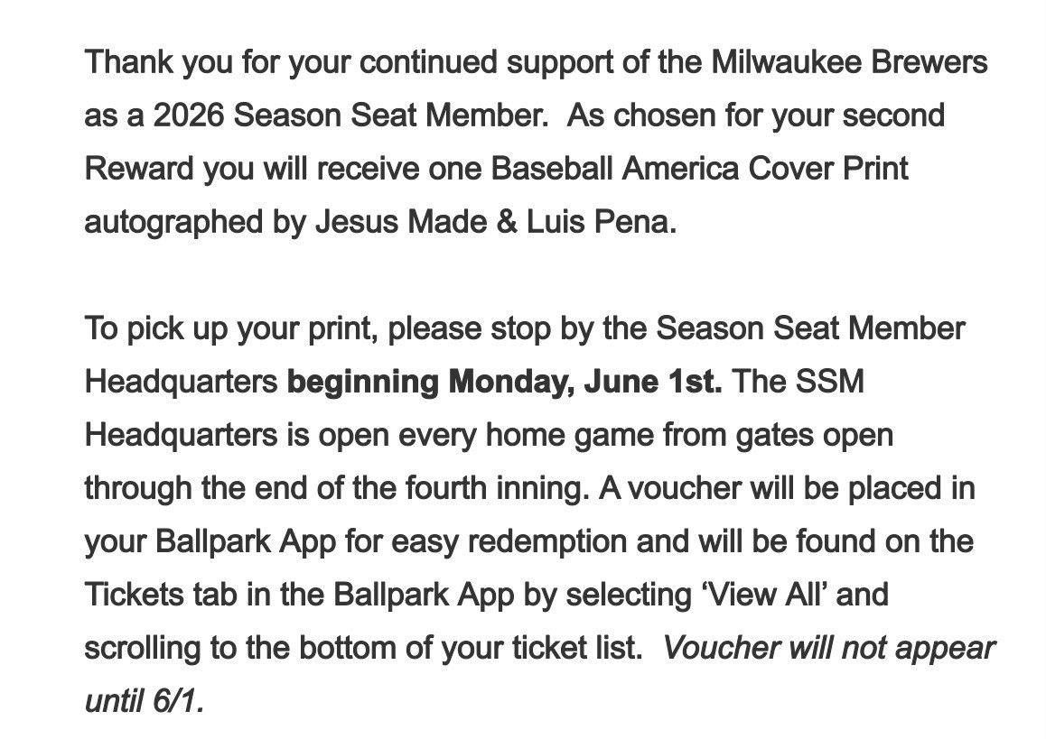 Jesus Made Luis Pena Auto Baseball America Cover Print Brewers MLB Authentic