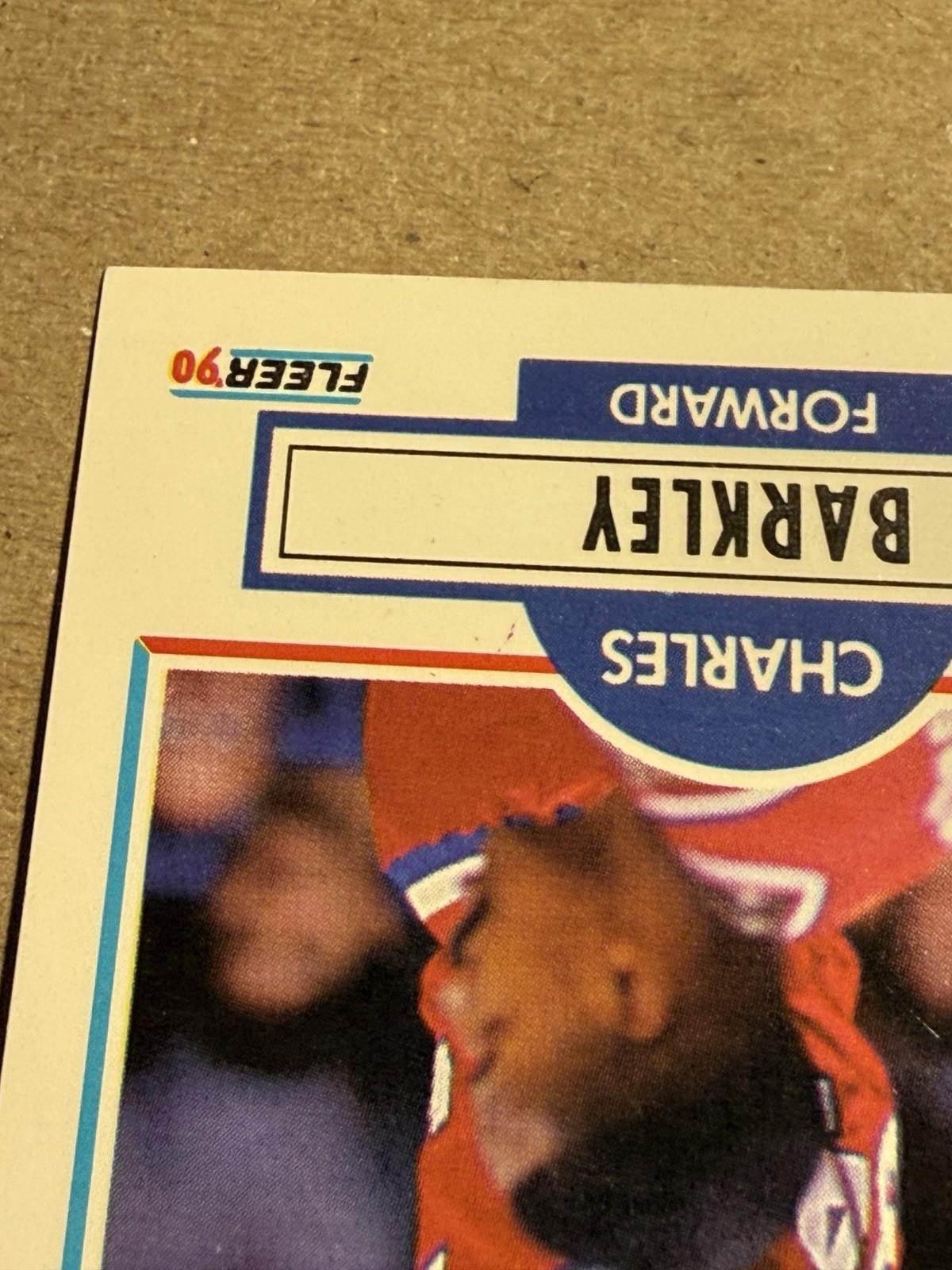 Charles Barkley Fleet 1990 Error Misprint Card-Neat Mint Or Better-Ungraded