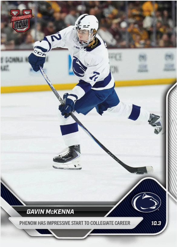 Toronto Maple Leafs – Gavin McKenna – 2025 Topps Bowman U Now- #1 Draft Pick