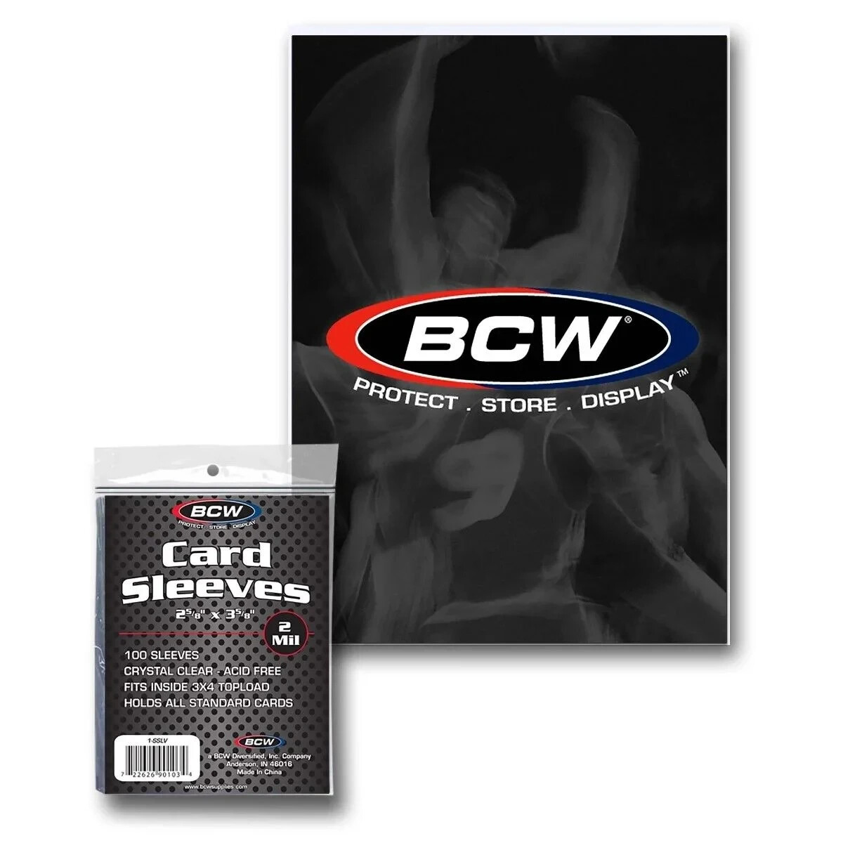 10,000 BCW Soft Penny Trading Card Sleeves 2 5/8 X 3 5/8 – SEALED CASE 100 PACKS