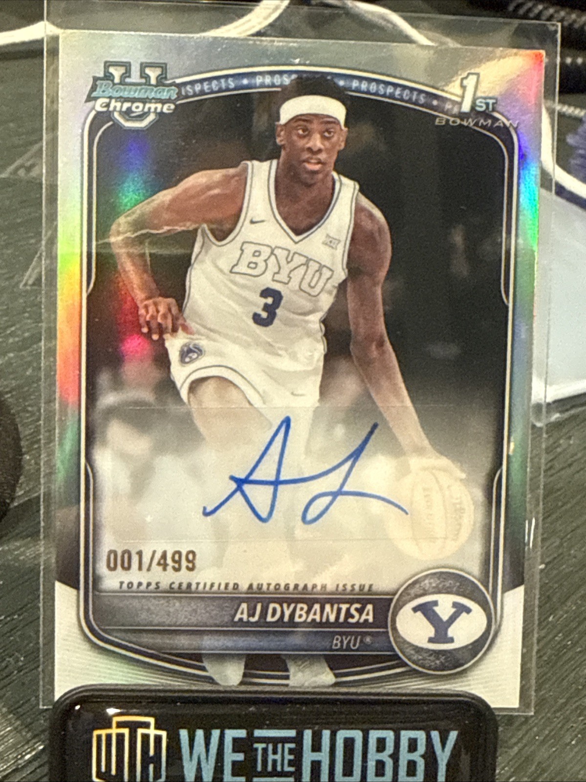 2025-26 Bowman – Chrome Prospect Autographs AJ Dybantsa Refractor 1/499