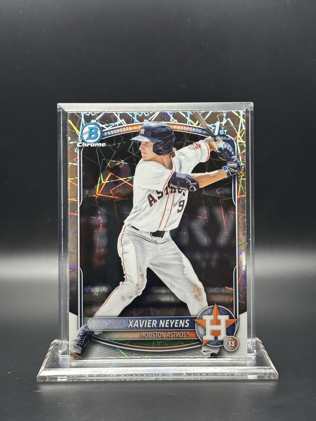 2025 Bowman Chrome – Xavier Neyens Lazer Refractor RC No. BDC-2
