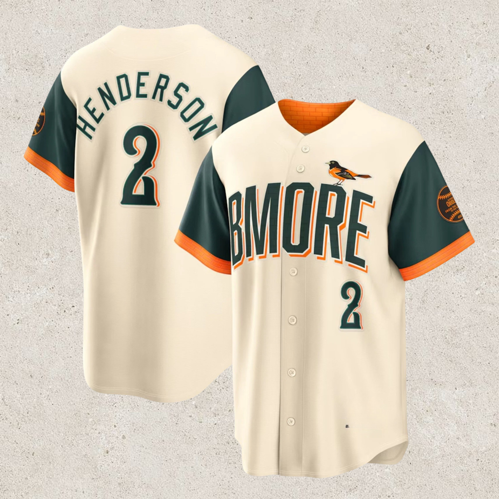 Baltimore Baseball Jersey Cream 2026 City Connect 3D Print Men’s Shirt