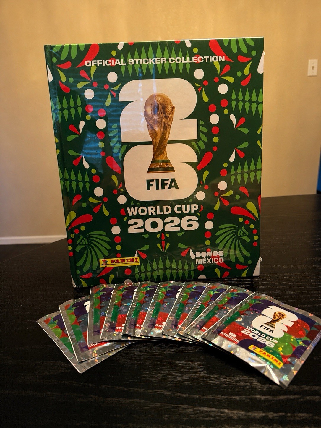 Panini FIFA World Cup 2026 Mexico Hardcover Album + 10 Packs 70 Stickers NEW