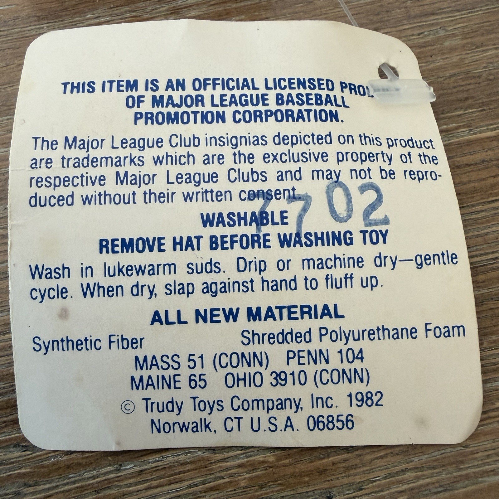 Milwaukee Brewers Trudy Baseball Plush MLB Mascot Ball NOS Nostalgia Ornament