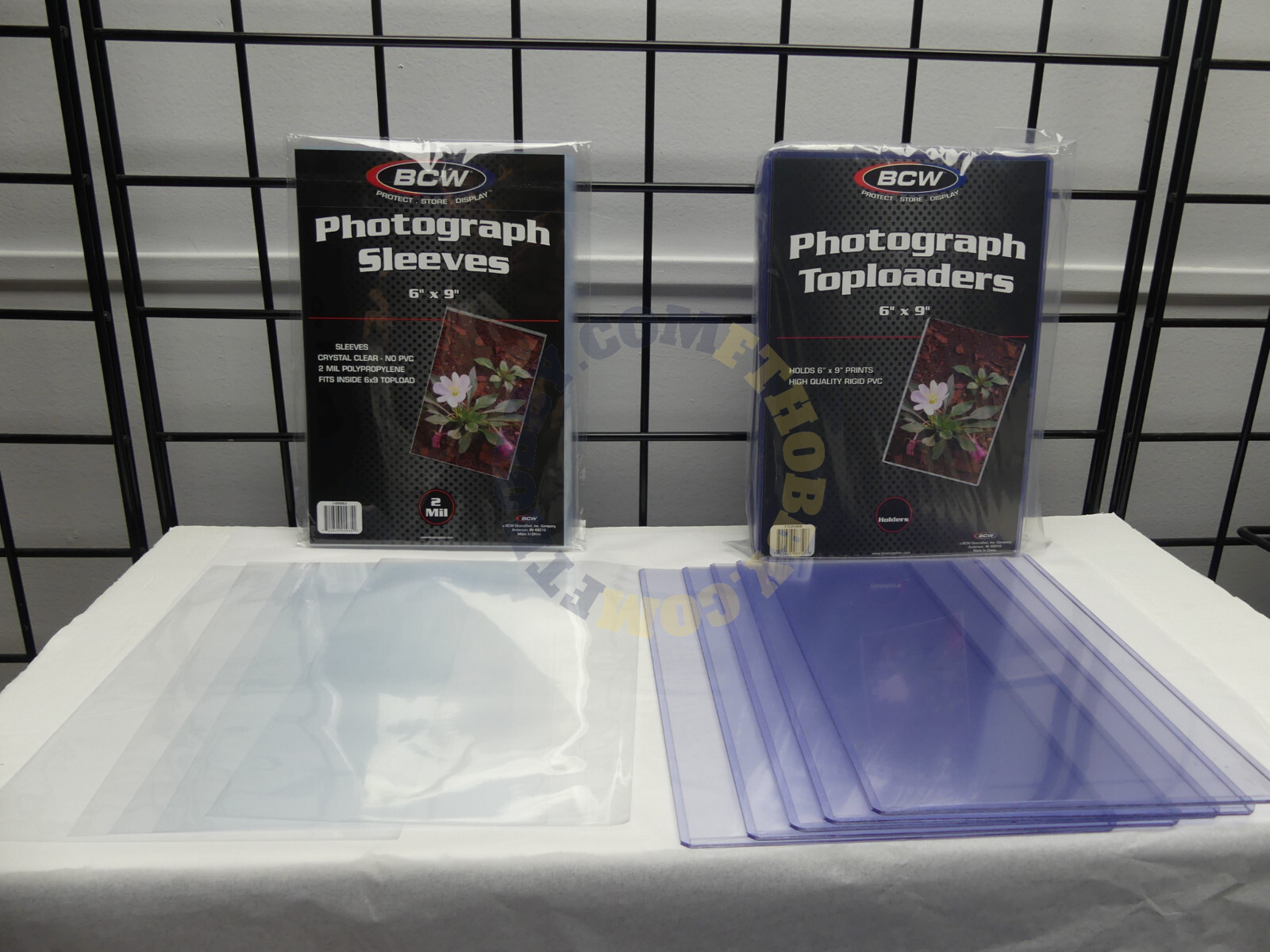 5 BCW 6X9 Photo Hard Sleeves Topload Holders + 5 BCW 6X9 Soft Sleeves
