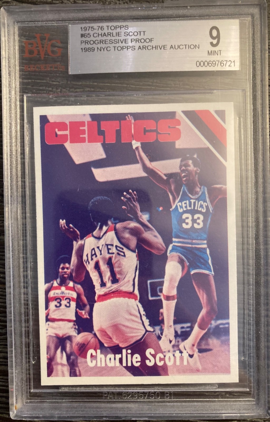 Rare 1975-76 Topps Charlie Scott Progressive Proof Lot of Six From NYC Auction