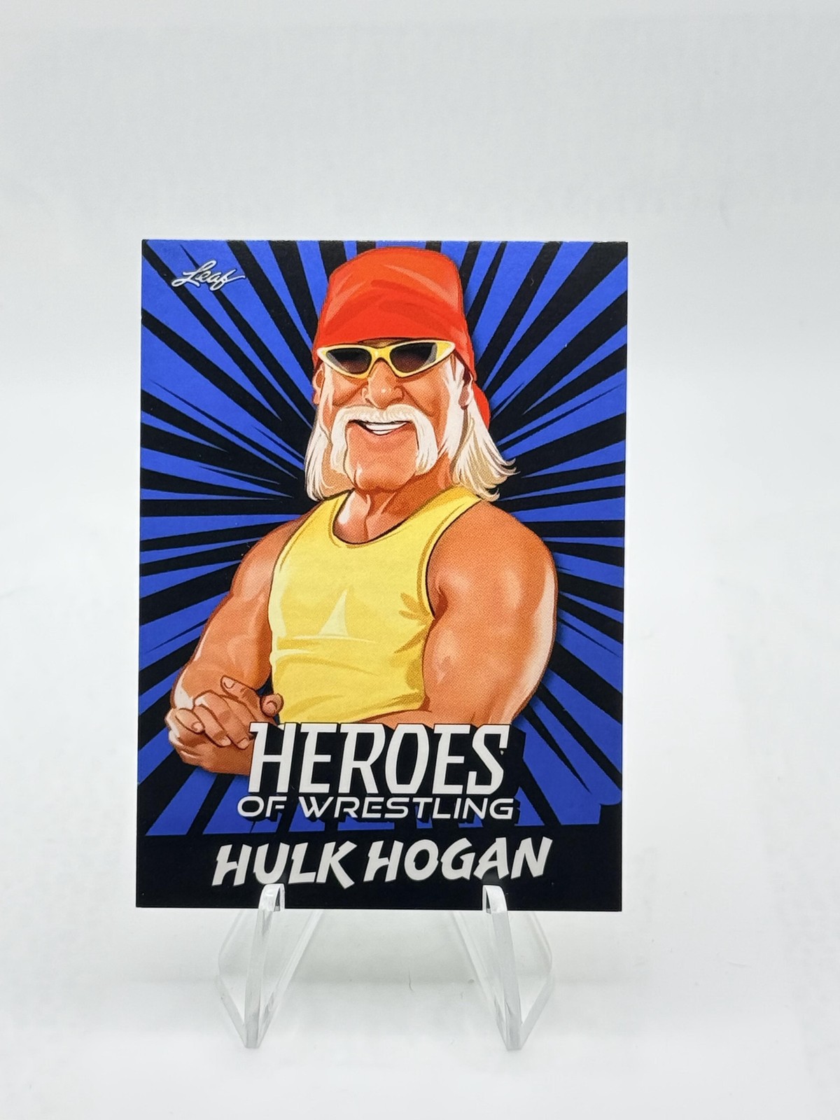 2023 Leaf Heroes of Wrestling Hulk Hogan WWE #B-4 Blue Variation