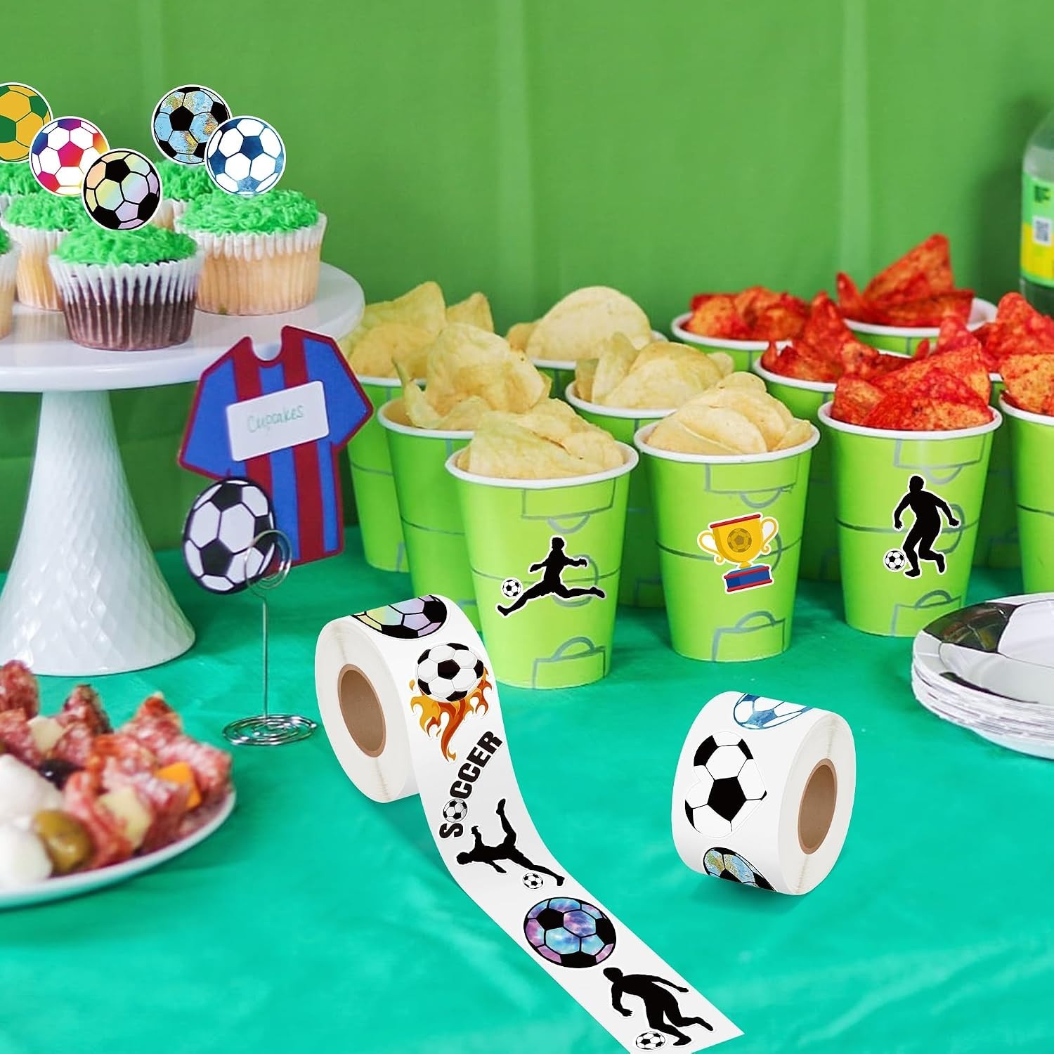 1000Pcs Soccer Stickers – Self-Adhesive Decals