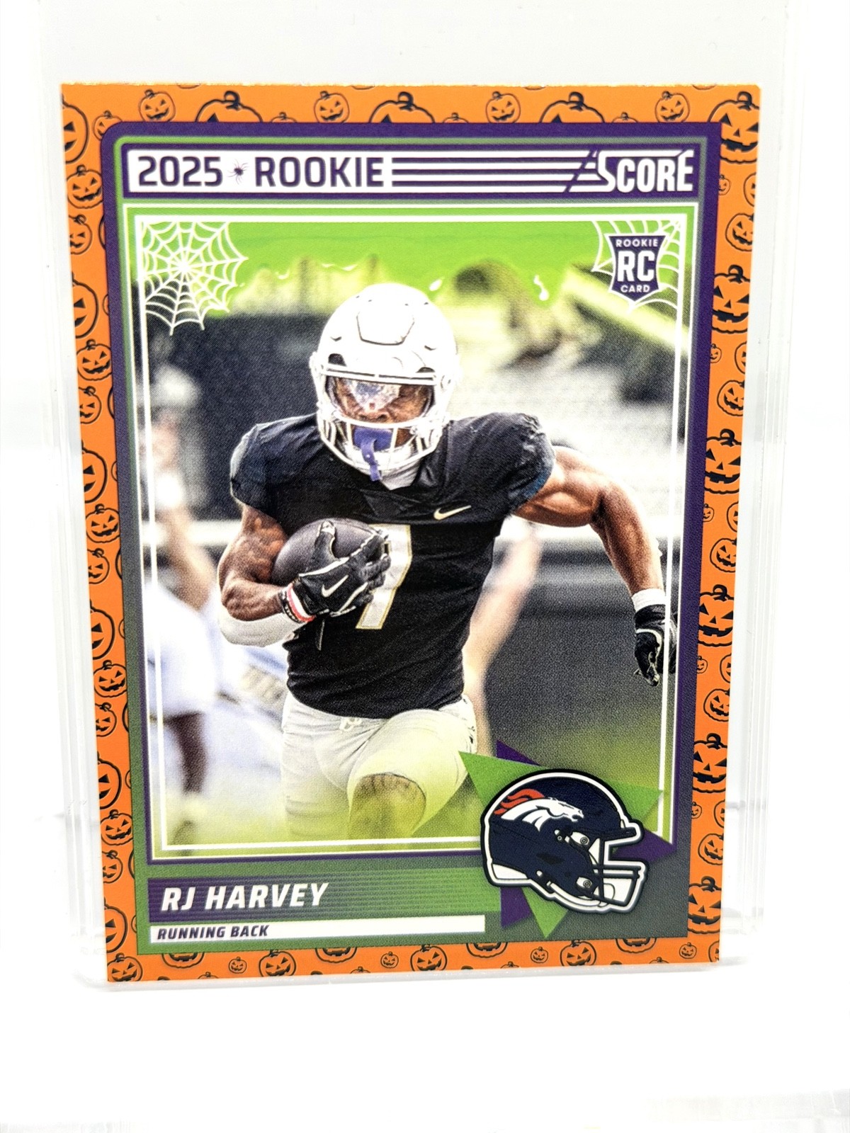 2025 Score – Rookies RJ Harvey #49 Pumpkin (RC)