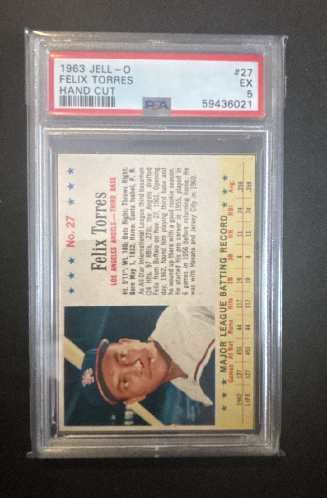1963 Jell-O – Felix Torres #27