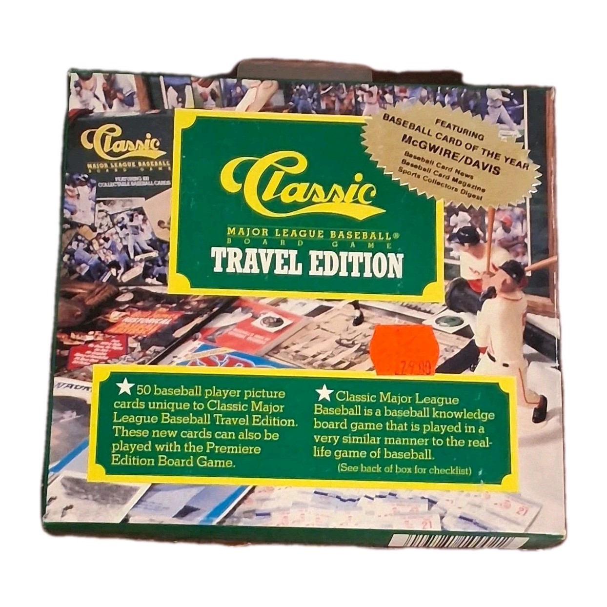 1987 Classic MLB Travel Edition Factory Sealed 50 Card Set