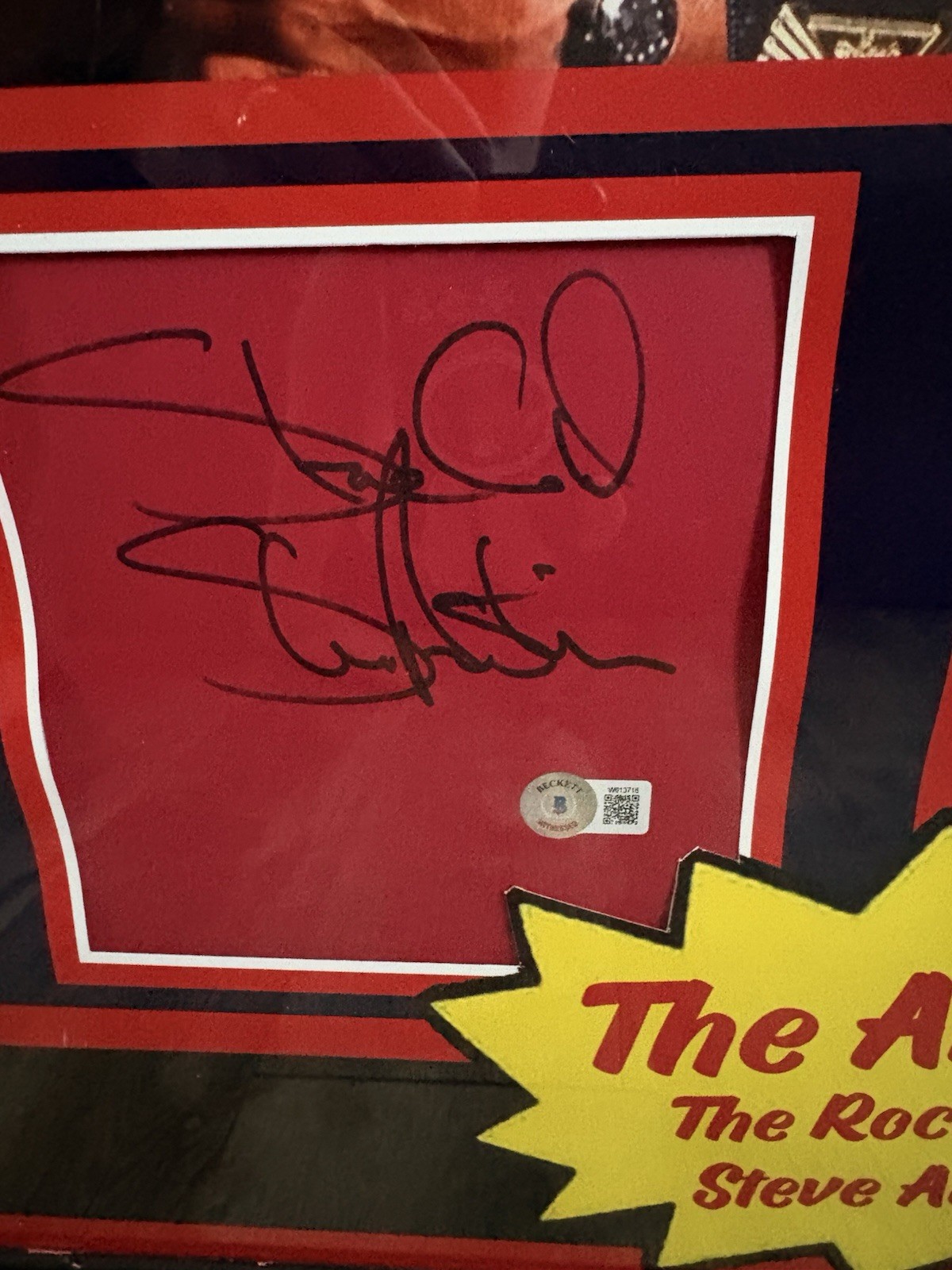 WWF Attitude Era Framed Autographed BAS The Rock Austin Triple H Stone Cold WWE