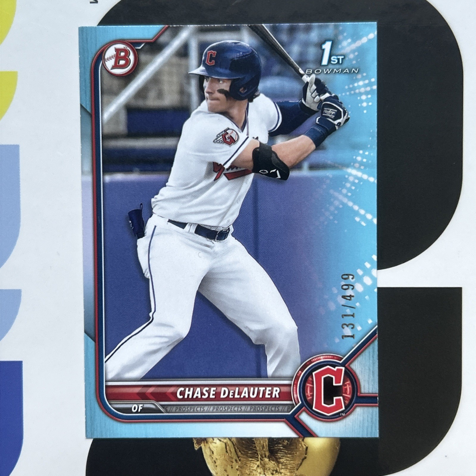 2022 Bowman Draft – Chase Delauter #BD-49 Sky Blue /499 1st Bowman Guardian