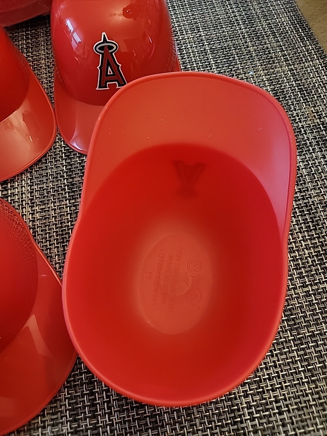 Angels MLB Ice Cream, Snack, Mini Baseball Helmet 3.5″×5.5″ Lot Of 17