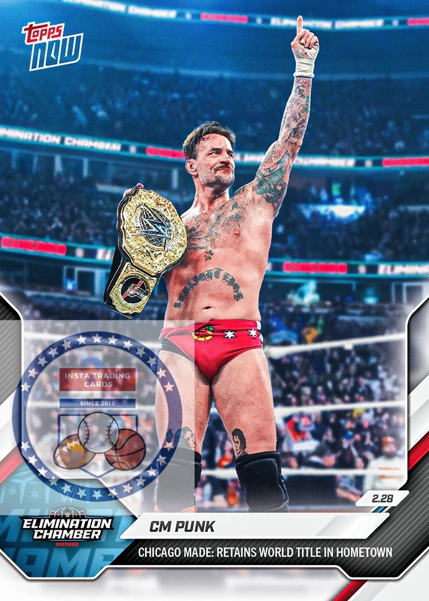 *PRE SALE* CM Punk – 2026 WWE Topps NOW® – Card 23