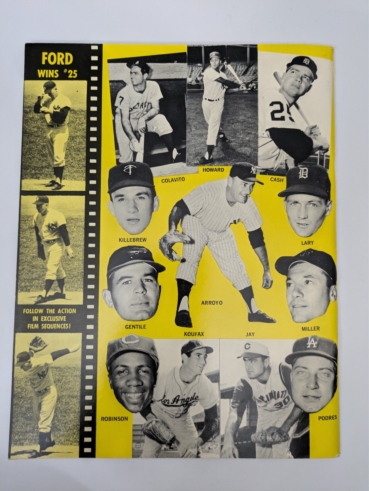 1962 Baseball Album With Illustrated Team Pictures in Excellent Condition!
