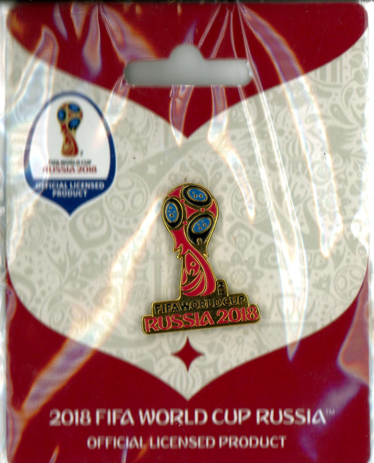 Russia 2018 World Cup soccer pin – Color logo – Official Licensed Product- badge