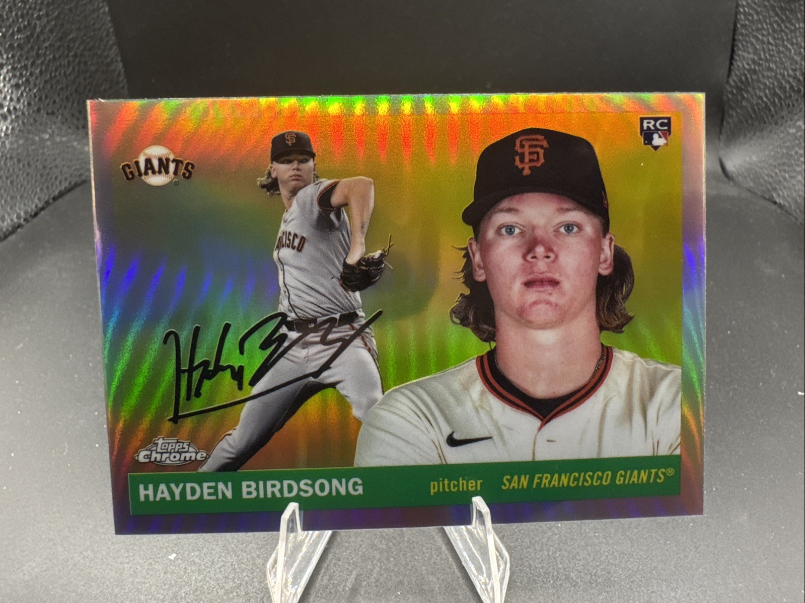 2025 Topps Chrome Platinum Hayden Birdsong Giants #336 Rookie Refractor