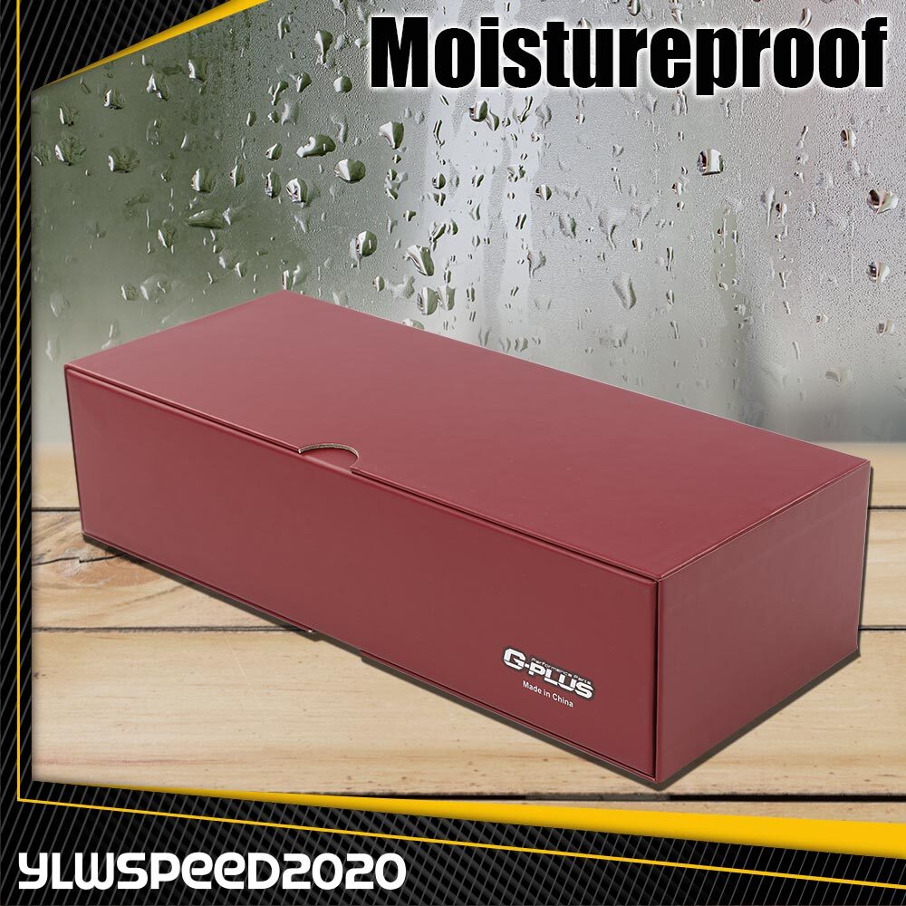 Wine Red Storage Case w/ Slots Option For Graded Card Slab Box Holder