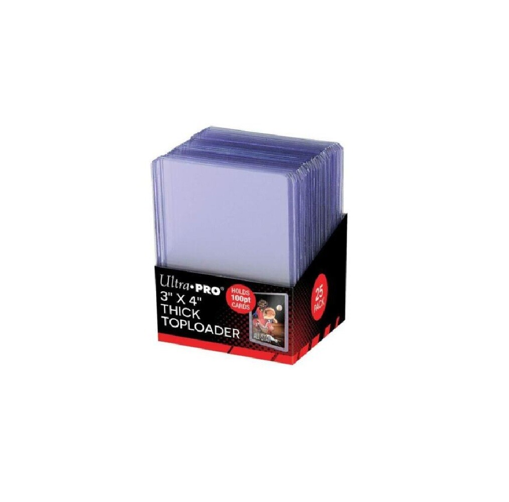 Ultra Pro 100pt 3×4 Thick Toploader Card Holder ( 25 per pack)