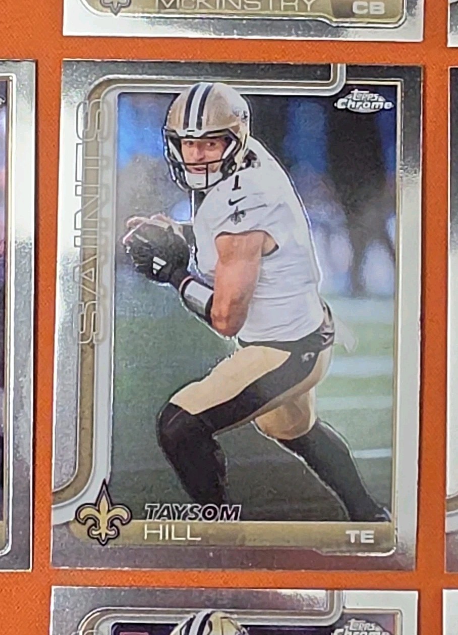 ⚫️⚜️⚫️ 2025 TOPPS CHROME NEW ORLEANS SAINTS COMPLETE BASE TEAM SET (13 CARD LOT)