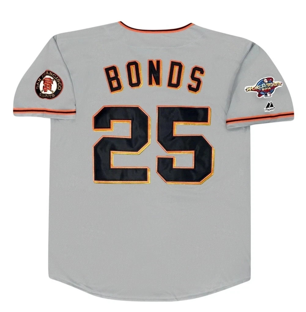 Barry Bonds San Francisco Giants 2002 World Series Road Jersey Men’s (L-XL)