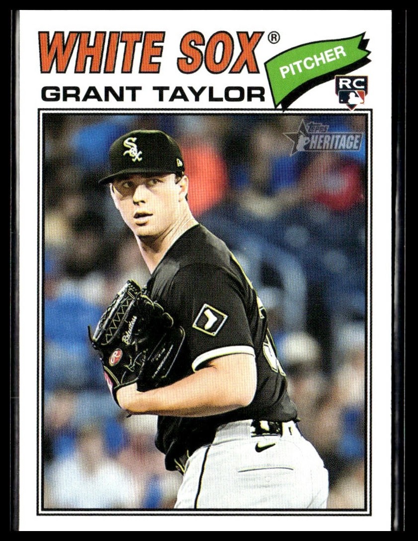 2026 Topps Heritage 329 Grant Taylor Chicago White Sox RC Short Print SP