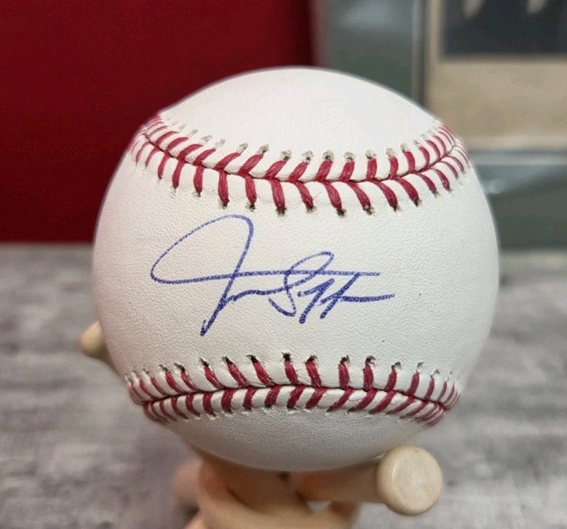 Giancarlo Stanton Autographed Rawlings OMLB Baseball GA COA New York Yankees