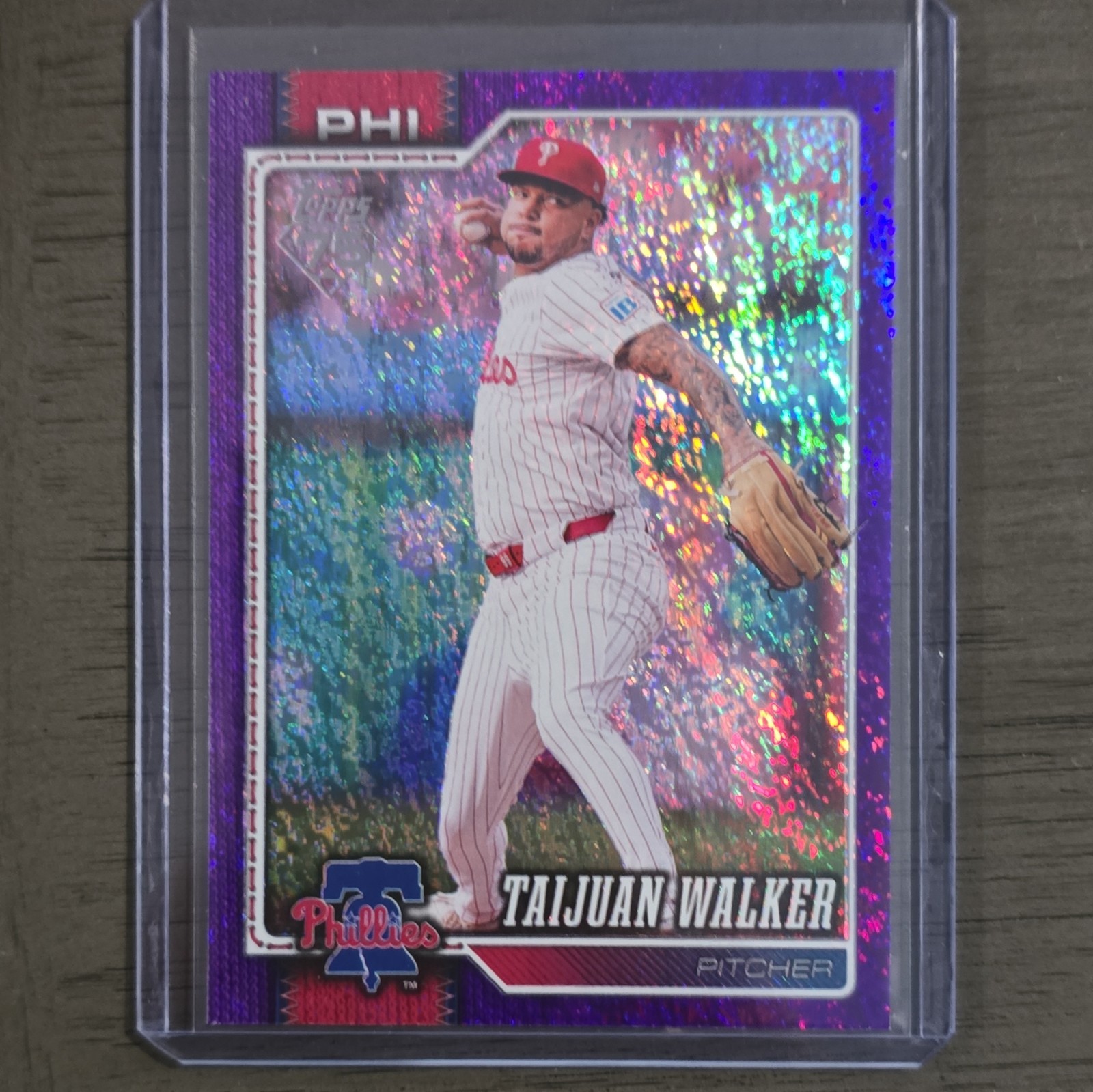2026 Topps Series 2 Taijuan Walker Purple Holofoil /250 Phillies
