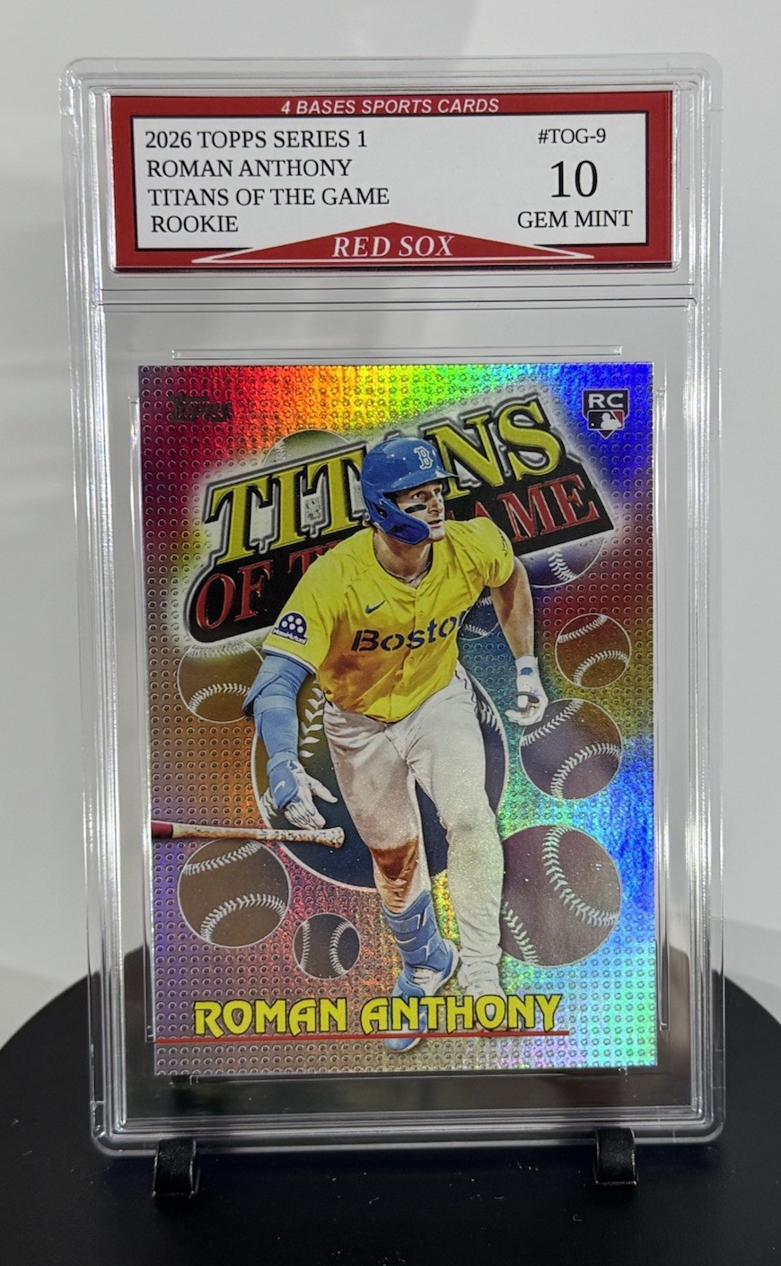 2026 Topps Roman Anthony Boston Red Sox Rookie Titans Of The Game Gem Mint 10