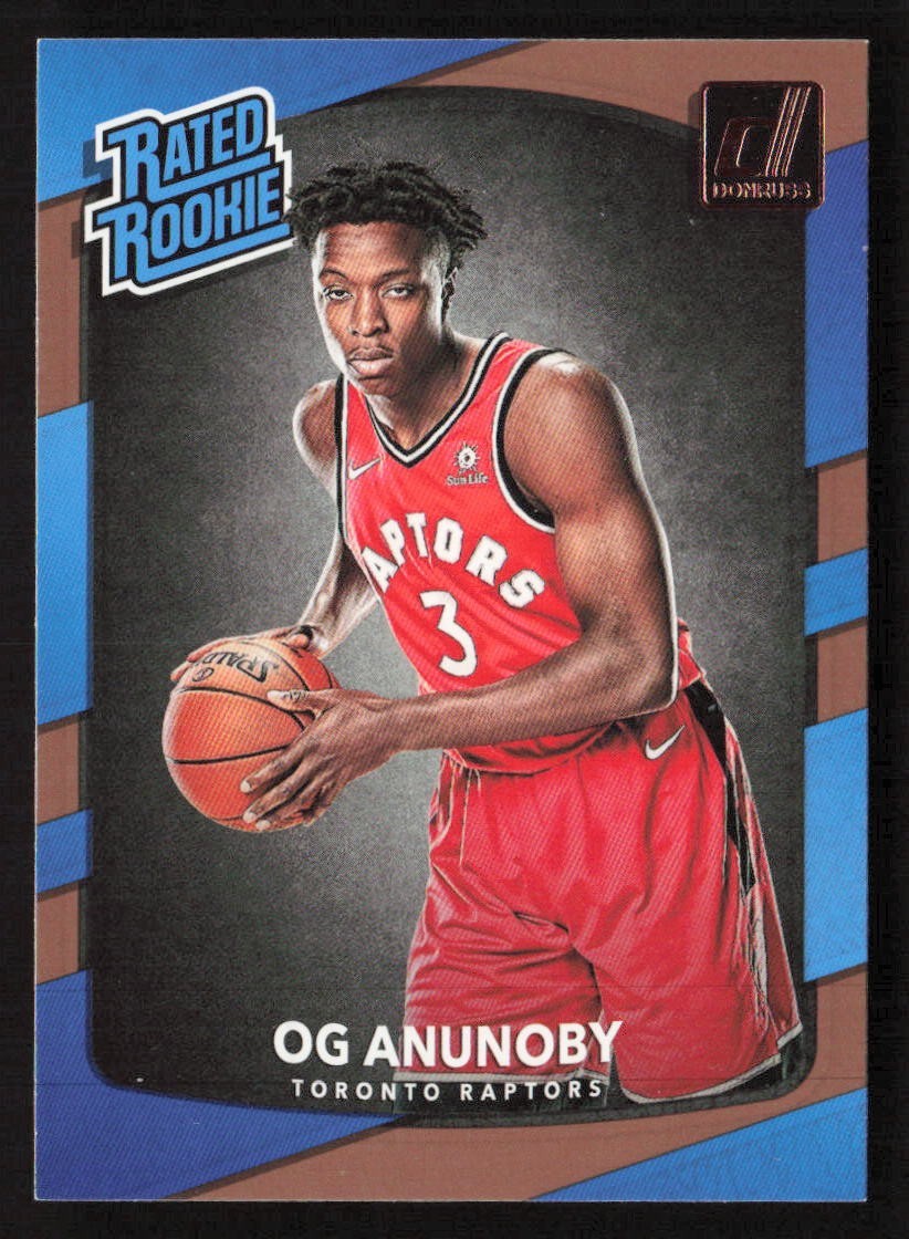 OG Anunoby 2017-18 Panini Donruss #178 Rated Rookie Toronto Raptors