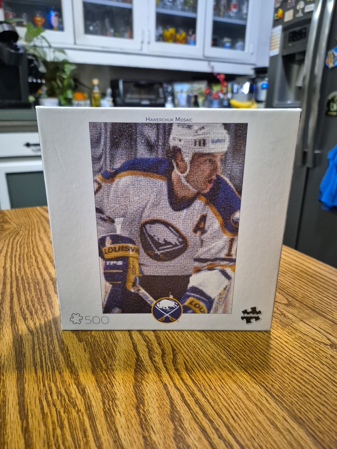 Buffalo Sabres Dale Hawerchuk Puzzle NHL Mosaic 15″x 21″ Ltd Ed Roswell 500 pcs